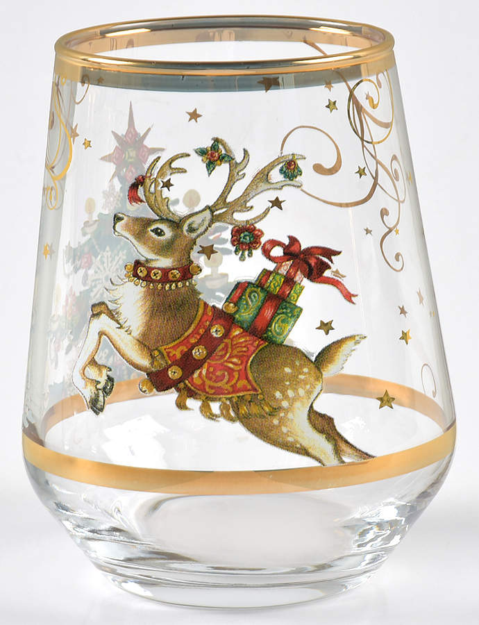 Twas the Night Before Christmas Glassware Stemless Wine by Williams-Sonoma-1