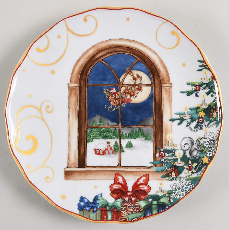 Twas the Night Before Christmas Salad Plate by Williams-Sonoma-1