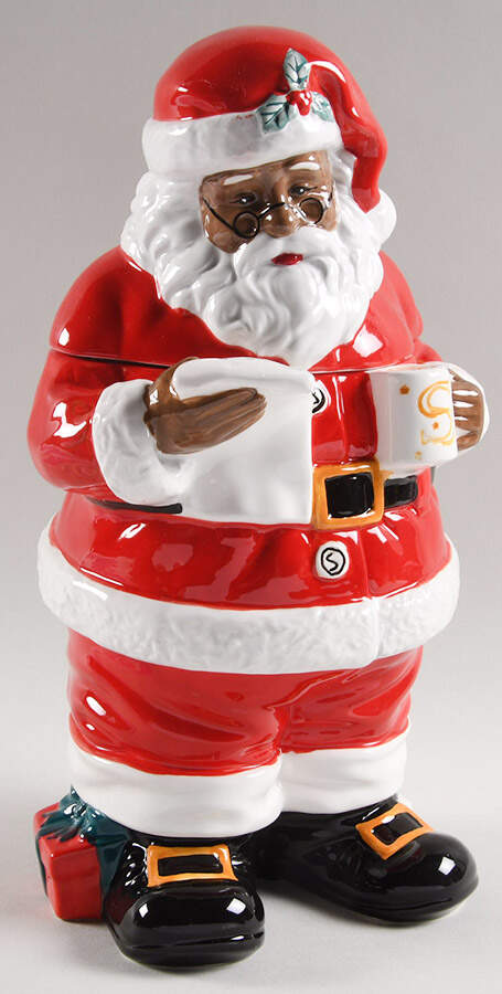 Twas the Night Before Christmas Figural Cookie Jar & Lid by Williams-Sonoma-1