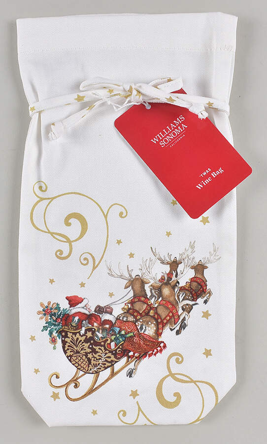 Twas the Night Before Christmas Cloth Wine Bag by Williams-Sonoma-1