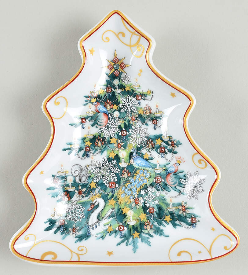 Twas the Night Before Christmas Tree Shape Appetizer Plate by Williams-Sonoma-1