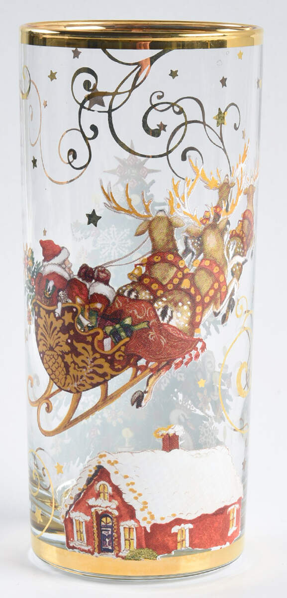 Twas the Night Before Christmas 16 Oz Glassware Tumbler by Williams-Sonoma-1