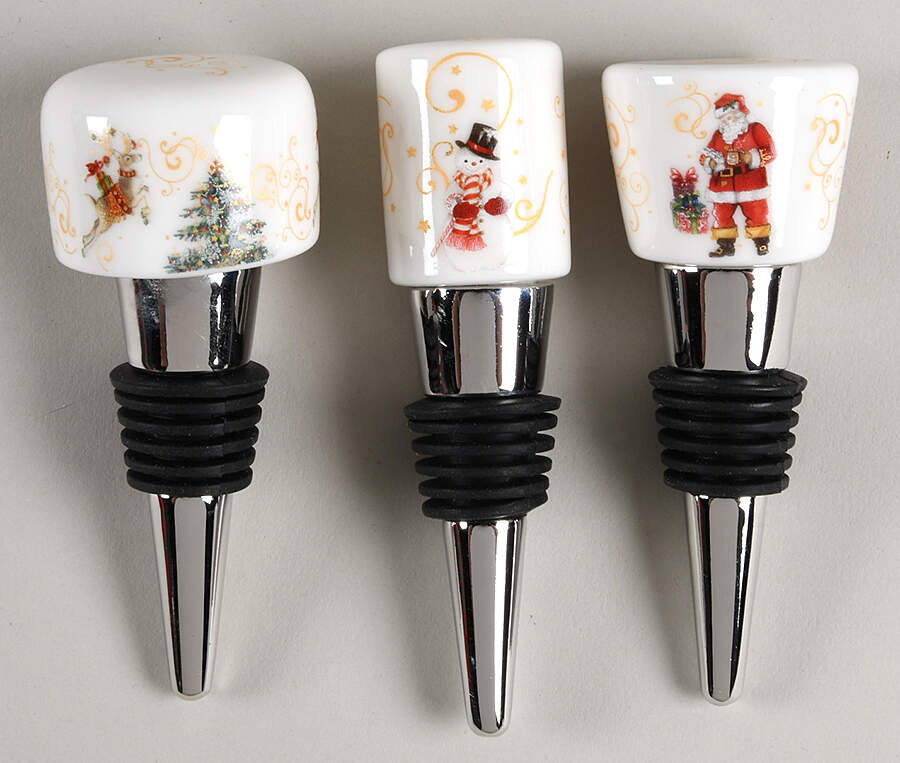Twas the Night Before Christmas Wine Bottle Stoppers - Set of 3 Motifs by Williams-Sonoma-1