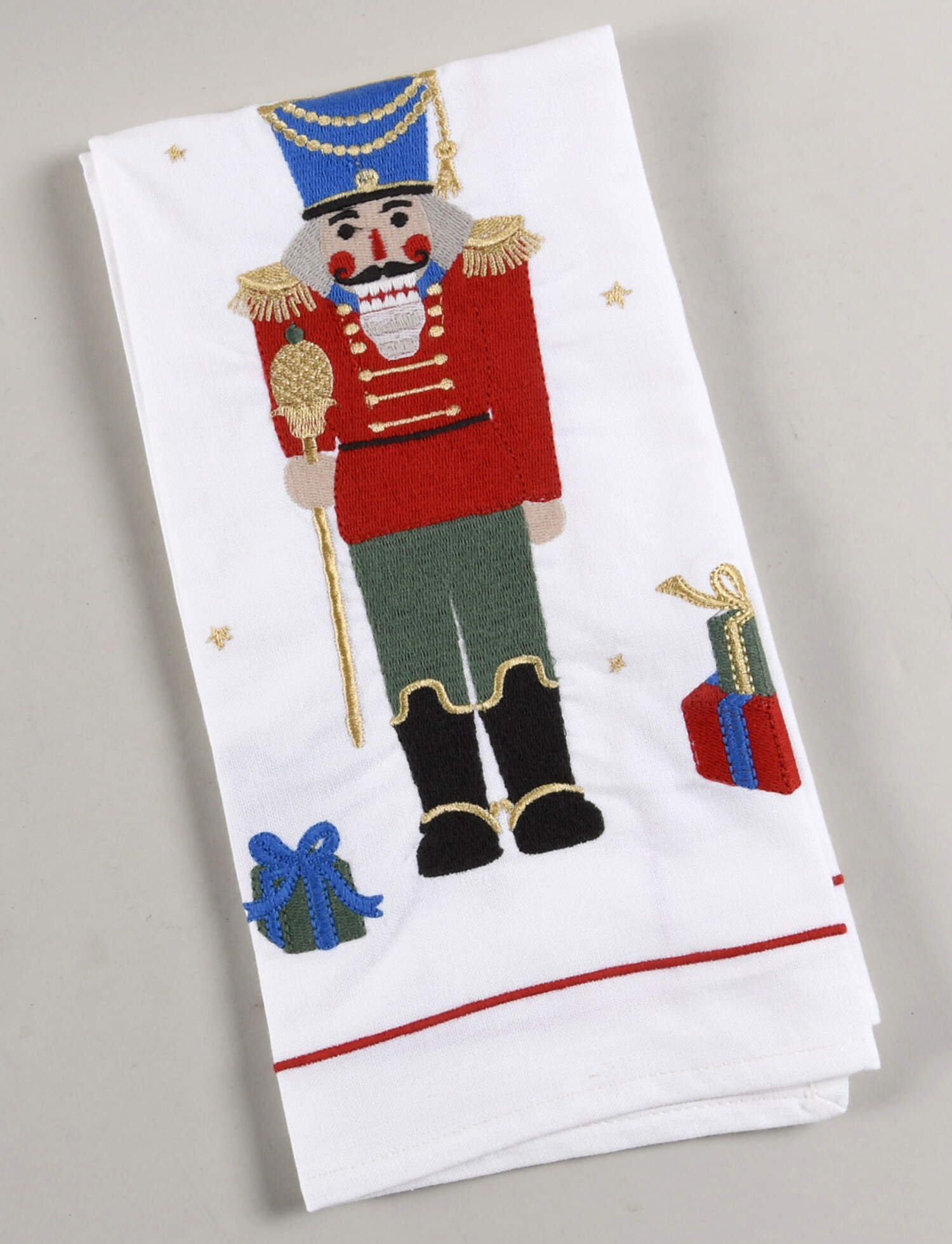 Twas the Night Before Christmas Embroidered Cloth Dish Towel by Williams-Sonoma-1