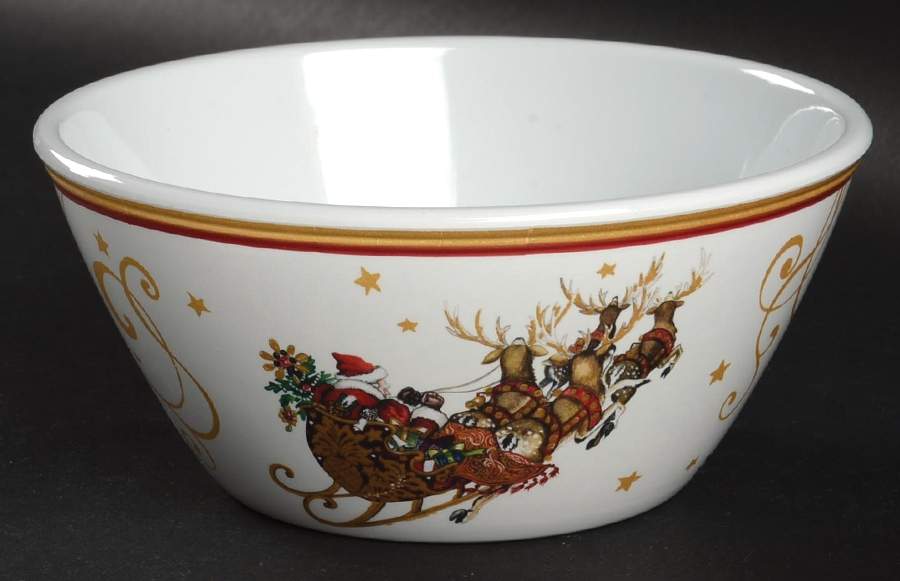 Twas the Night Before Christmas Melmac/Melamine Child's Bowl by Williams-Sonoma-1