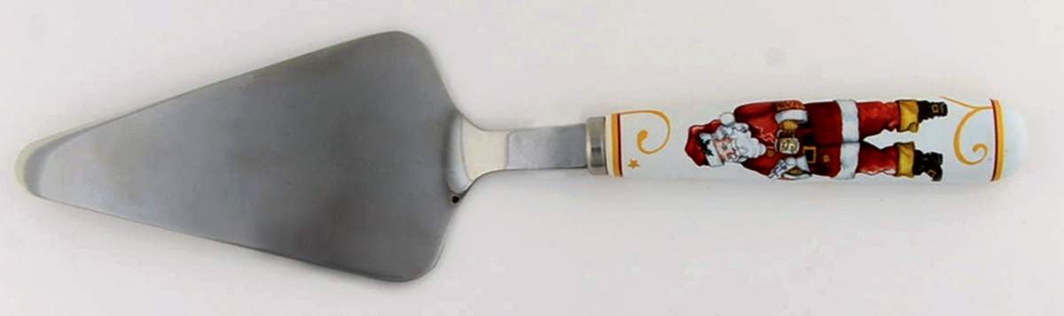 Twas the Night Before Christmas Solid Ceramic Pie/Cake Server by Williams-Sonoma-1