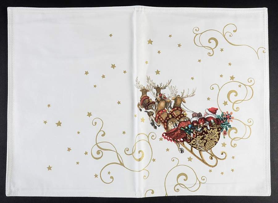 Twas the Night Before Christmas Cloth Placemat by Williams-Sonoma-1