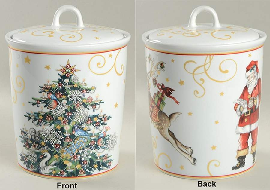Twas the Night Before Christmas Cookie Jar & Lid by Williams-Sonoma-1