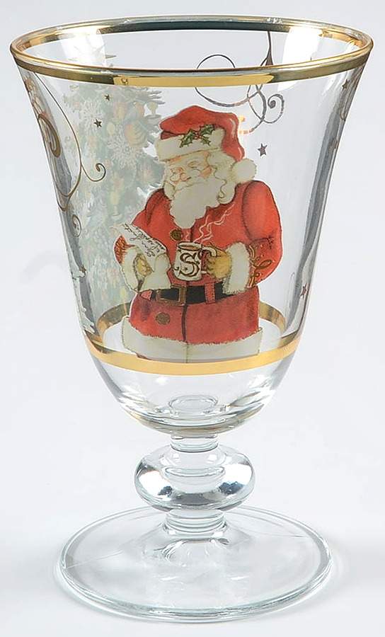 Twas the Night Before Christmas Glassware Goblet by Williams-Sonoma-1