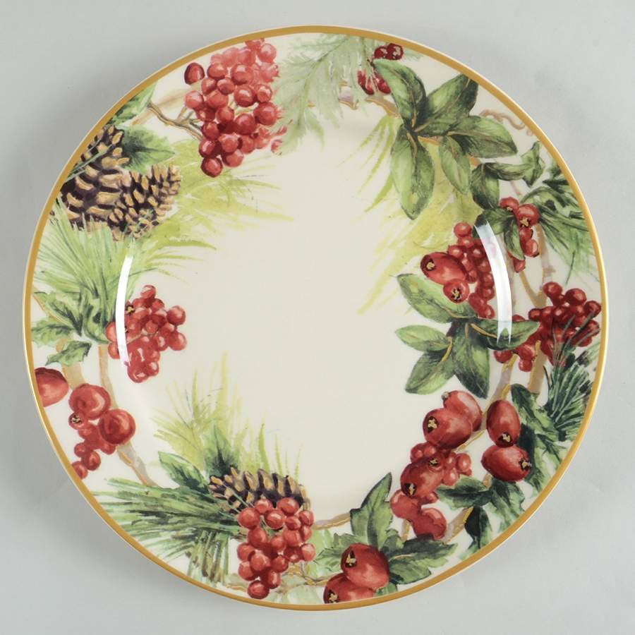 Botanical Wreath Dinner Plate by Williams-Sonoma-1