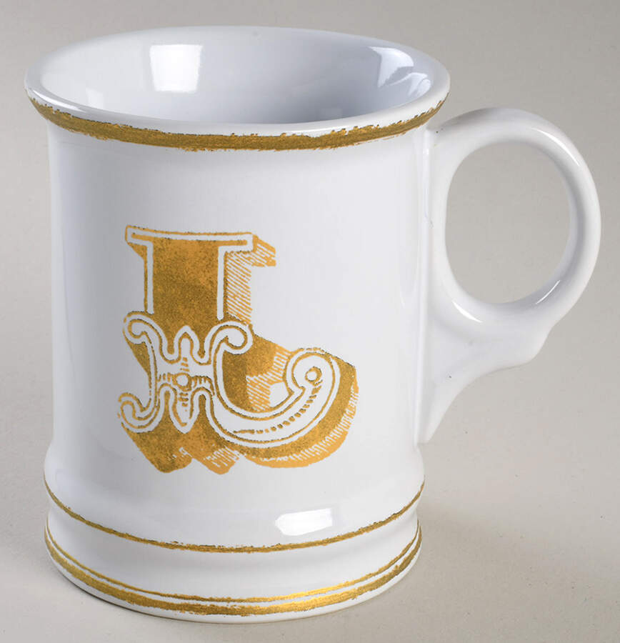 Gold Monogram Mugs Mug by Williams-Sonoma-1