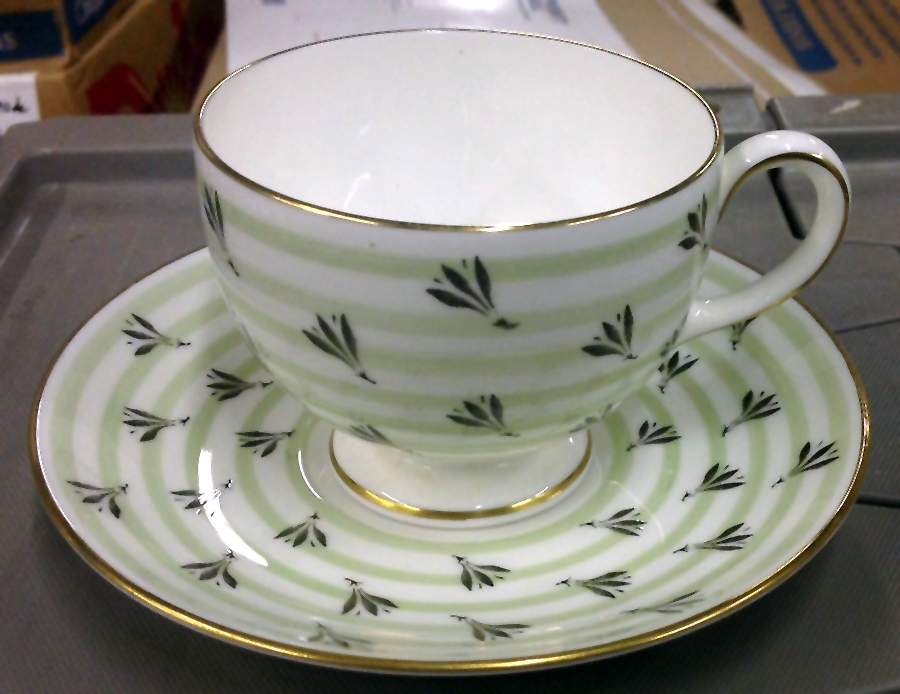 W4187 Footed Cup & Saucer Set by Wedgwood-1