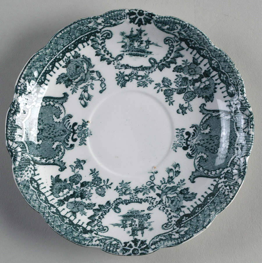 Raleigh Green (No Gold Accent) Saucer by Wedgwood-1