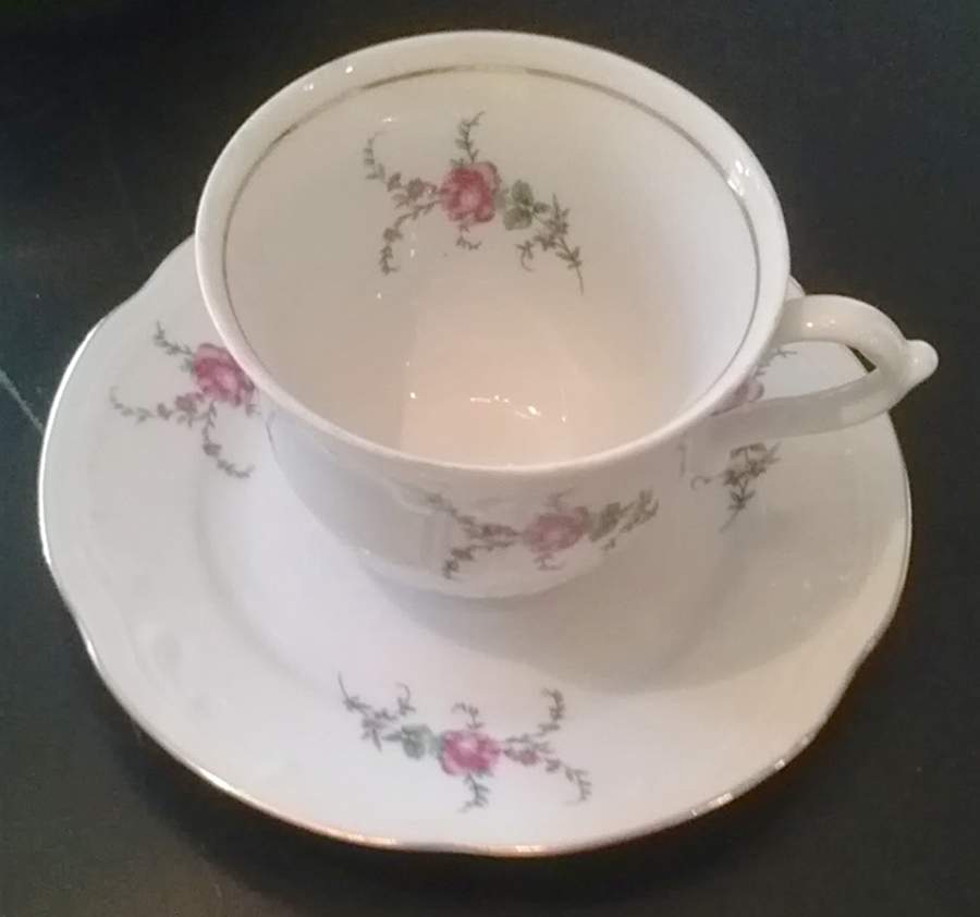 WTW11 Footed Cup & Saucer Set by Wtoctawek (Poland)-1