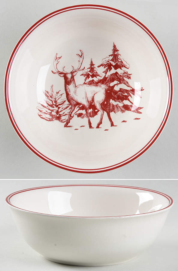 Holiday Toile Soup/Cereal Bowl by Williams-Sonoma-1