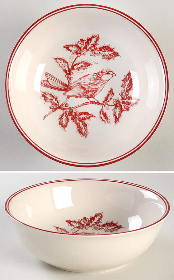 Holiday Toile Soup/Cereal Bowl by Williams-Sonoma-1