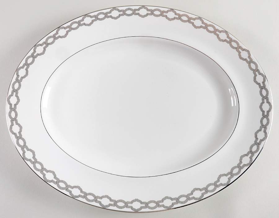 Embrace 14" Oval Serving Platter by Waterford China-1