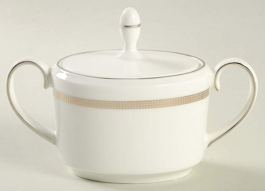 Vera Infinity Sugar Bowl & Lid by Wedgwood-1