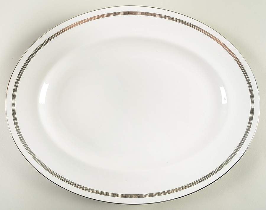 Vera Infinity 13" Oval Serving Platter by Wedgwood-1