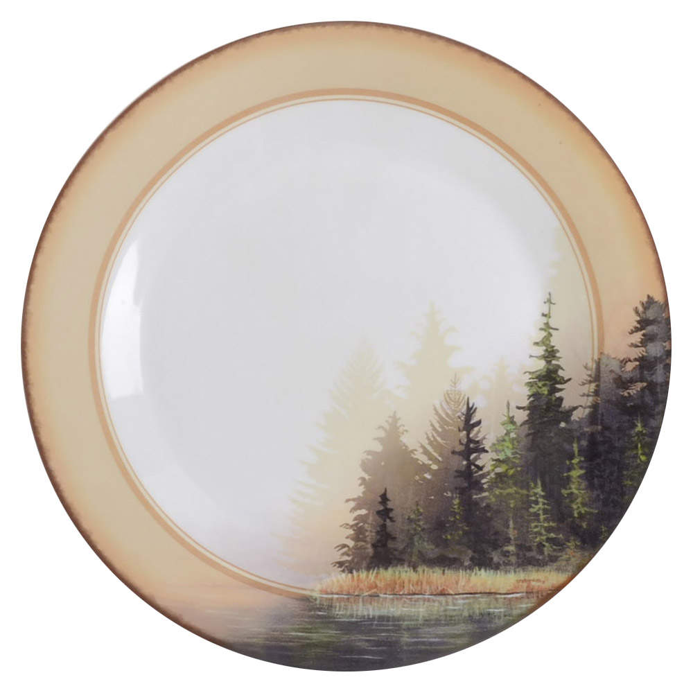 Misty Forest Dinner Plate by Wild Wings-1