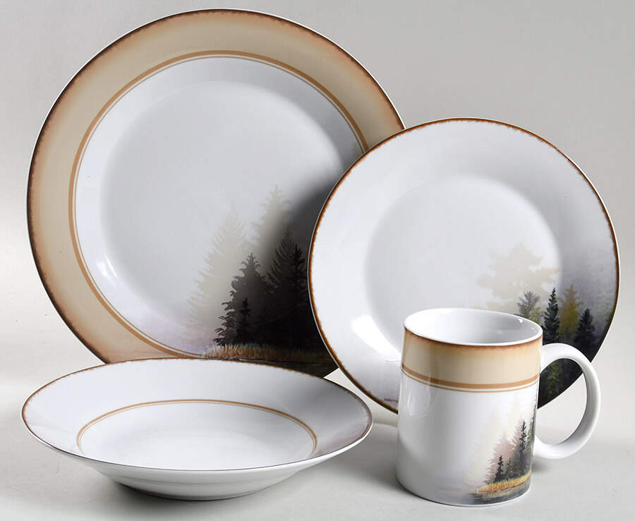 Misty Forest 4 Piece Place Setting by Wild Wings-1