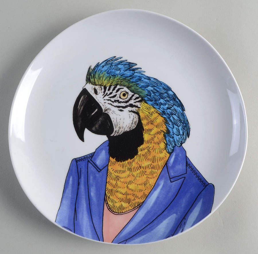 Dapper Animal Salad Plate by West Elm-1