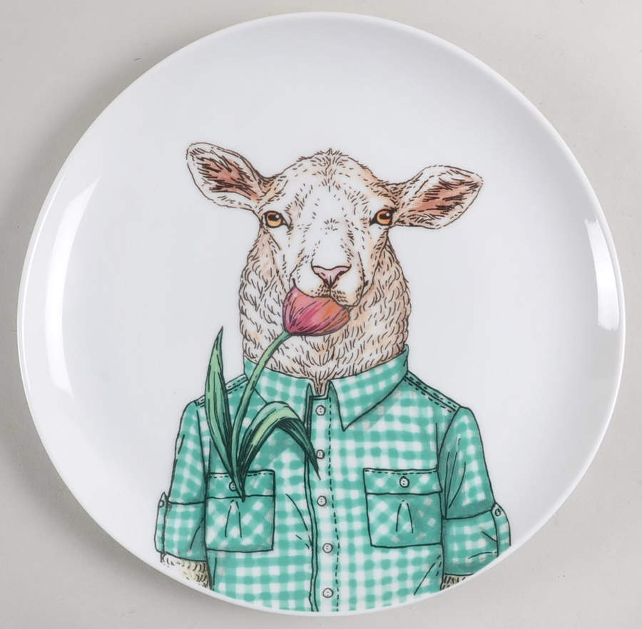Dapper Animal Salad Plate by West Elm-1