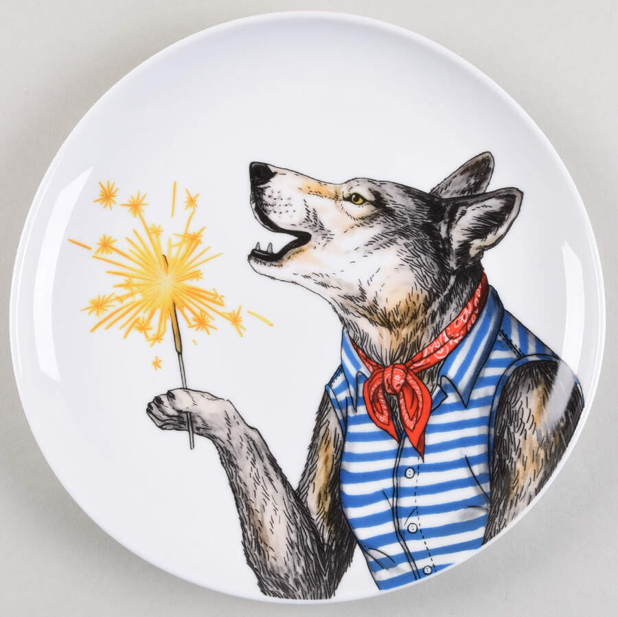 Dapper Animal Salad Plate by West Elm-1