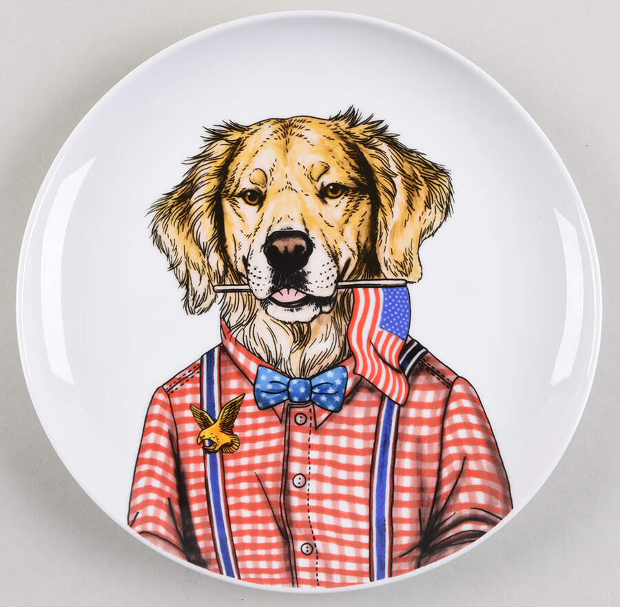 Dapper Animal Salad Plate by West Elm-1
