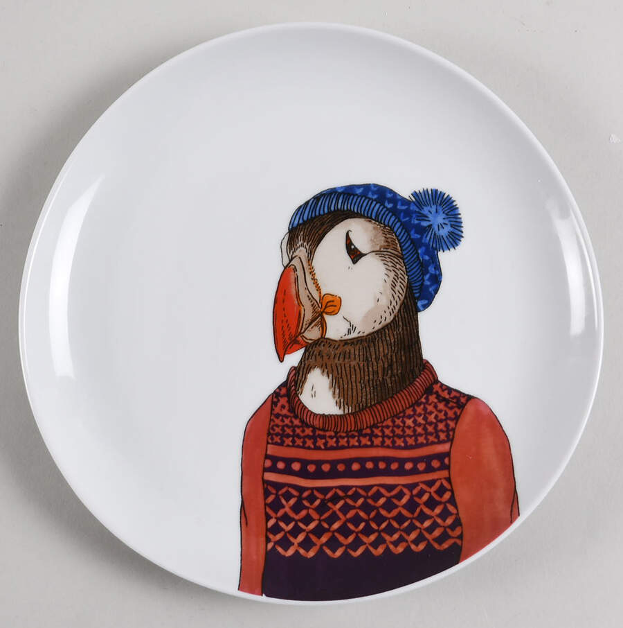 Dapper Animal Salad Plate by West Elm-1