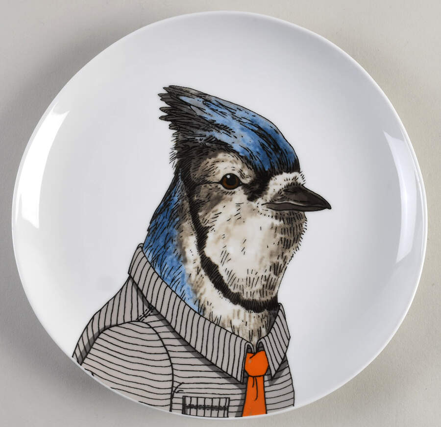 Dapper Animal Salad Plate by West Elm-1
