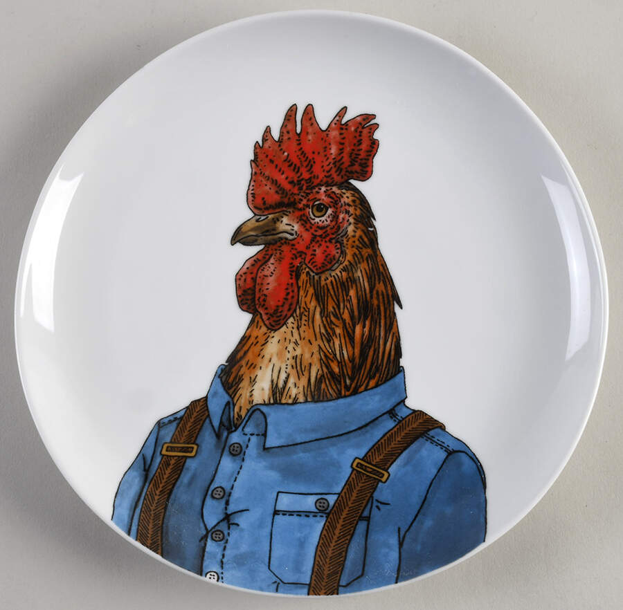 Dapper Animal Salad Plate by West Elm-1