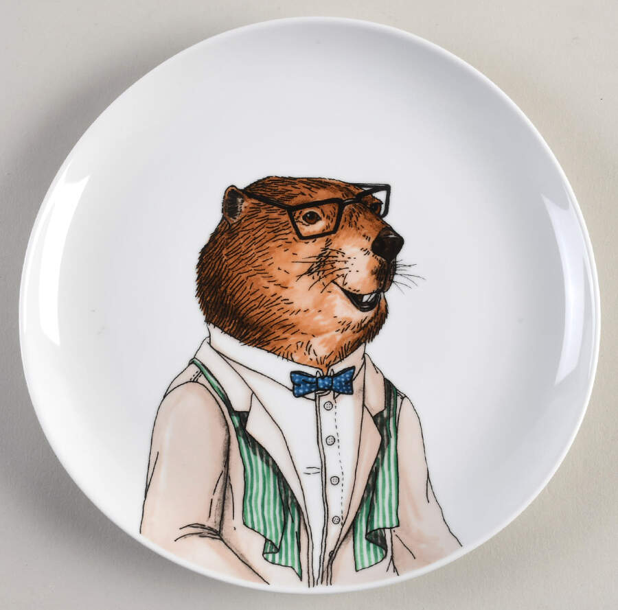 Dapper Animal Salad Plate by West Elm-1