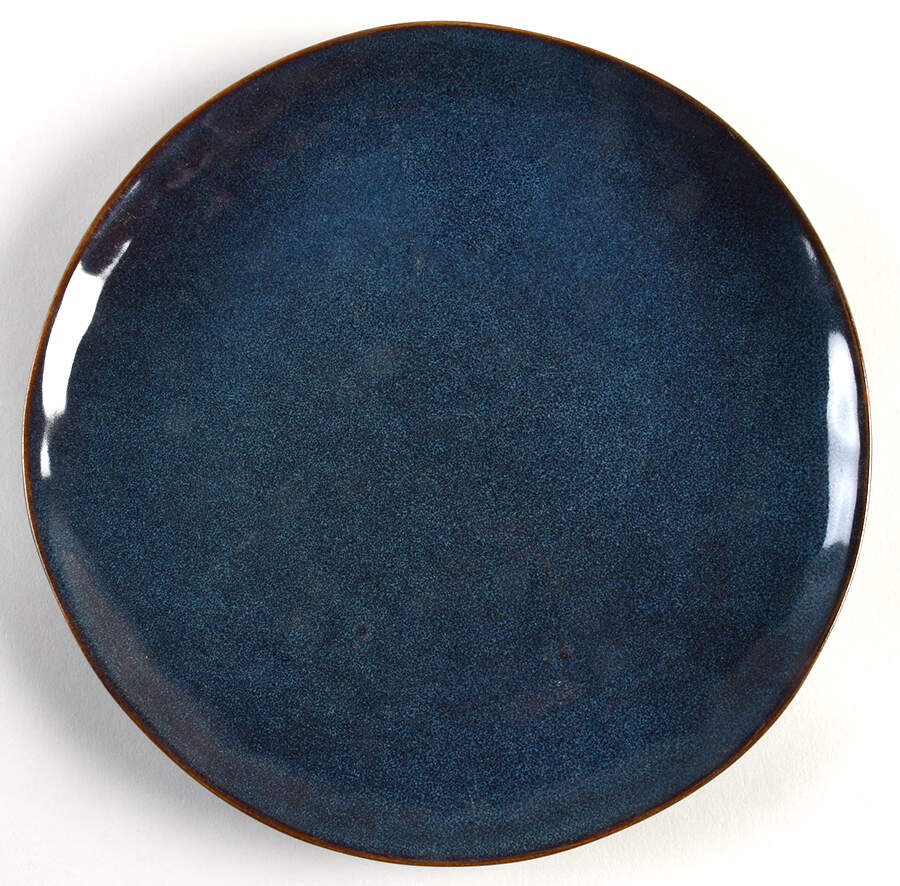 Organic Reactive Indigo Dinner Plate by World Market-1