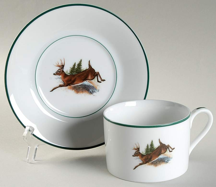 WDN7 Flat Cup & Saucer Set by Wildlife Designs-1