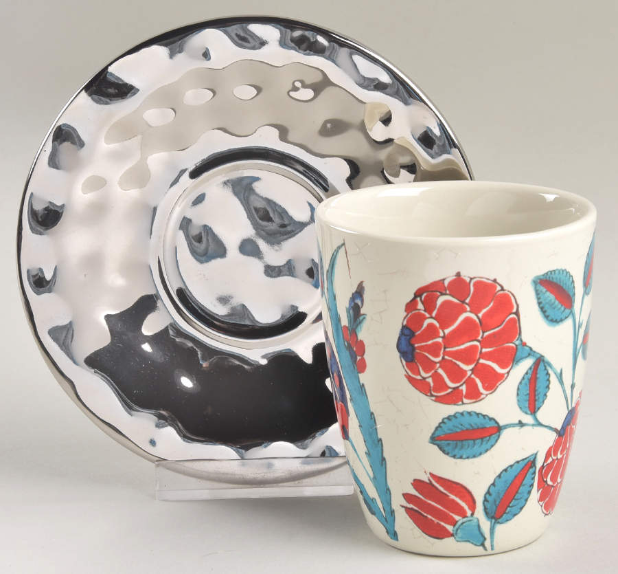 Iznik Flat Cup & Saucer Set by Williams-Sonoma-1