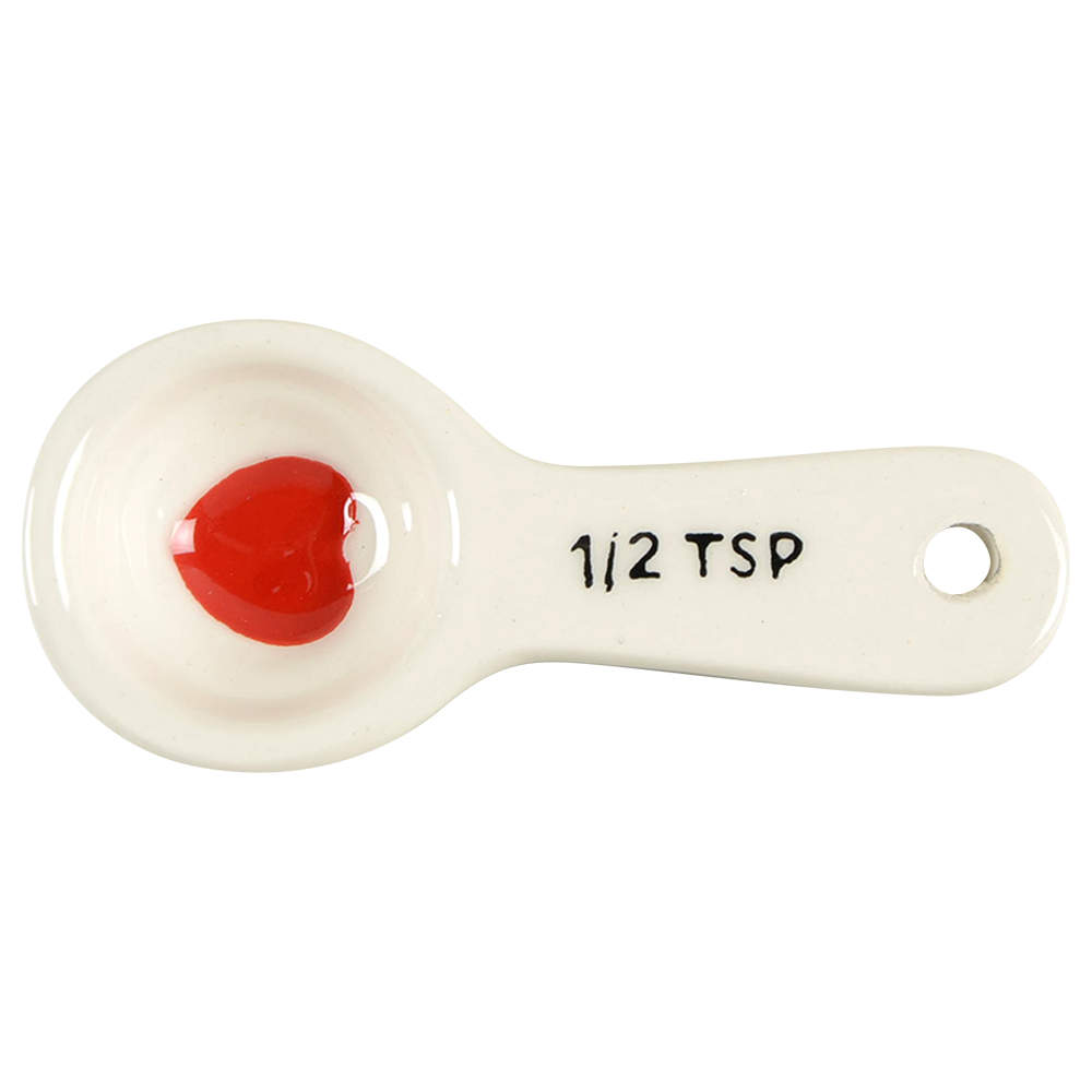Valentine's Day 1/2 Teaspoon Ceramic Measuring Spoon by Williams-Sonoma-1