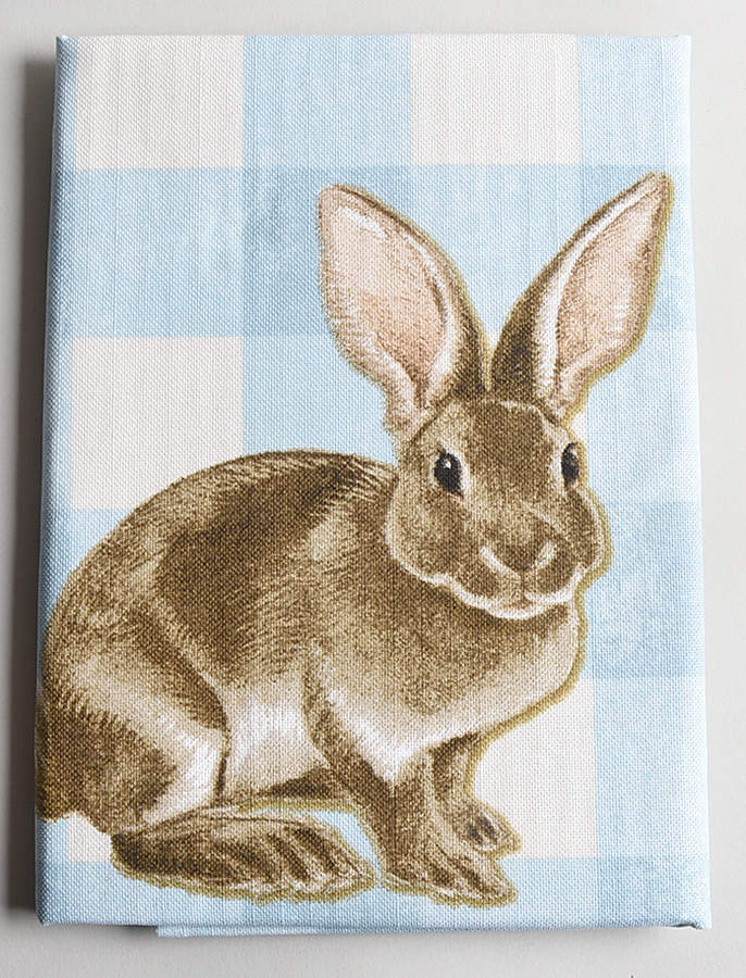Damask Easter Bunny Cloth Kitchen Towel by Williams-Sonoma-1