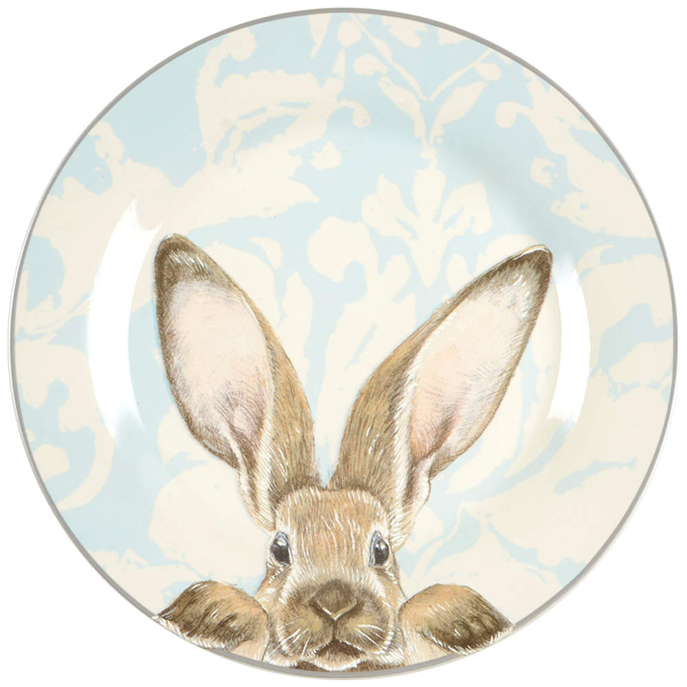 Damask Easter Bunny Dinner Plate by Williams-Sonoma-1
