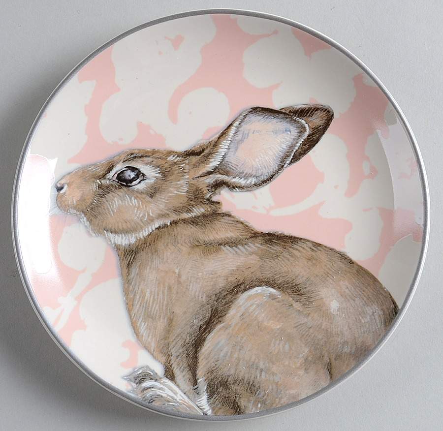 Damask Easter Bunny Appetizer Plate by Williams-Sonoma-1