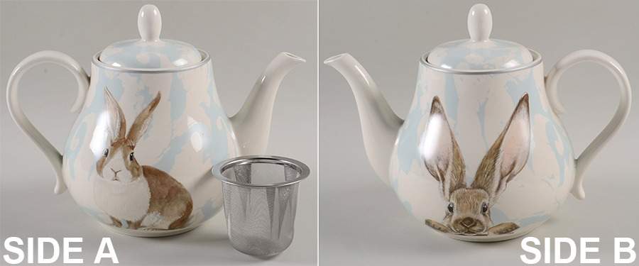 Damask Easter Bunny Teapot & Lid with Infuser by Williams-Sonoma-1
