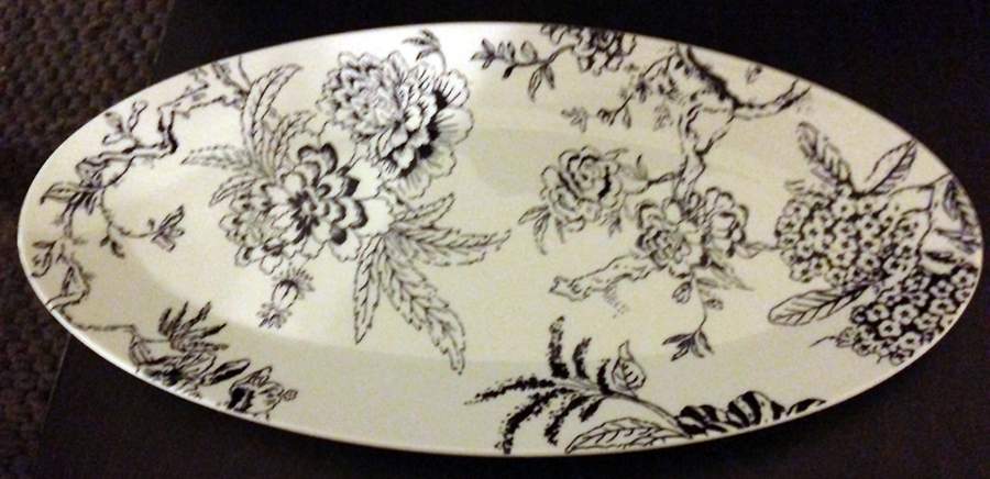 Jasper Conran Chinoiserie Blue 15" Oval Serving Platter by Wedgwood-1