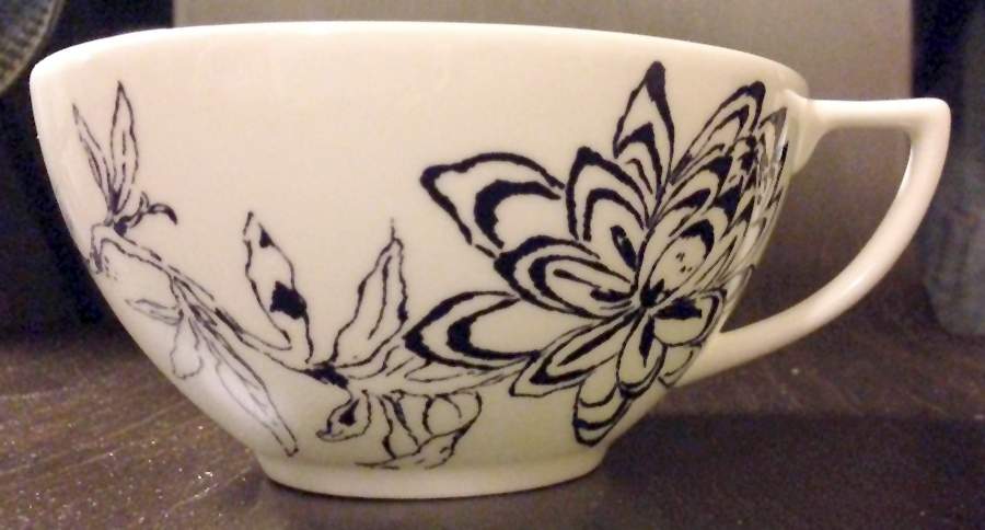 Jasper Conran Chinoiserie Blue Flat Cup by Wedgwood-1