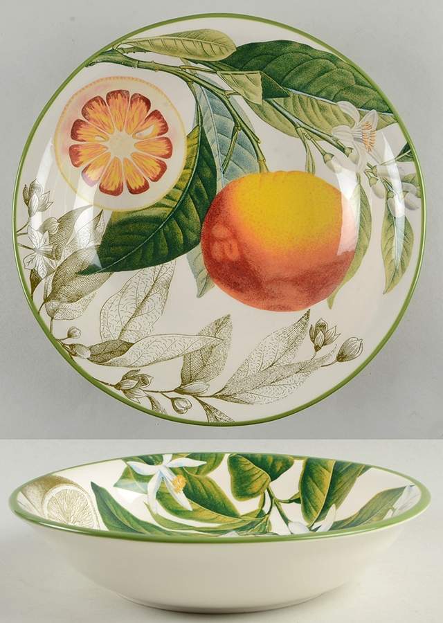 Botanical Citrus 14" Round Serving Bowl by Williams-Sonoma-1