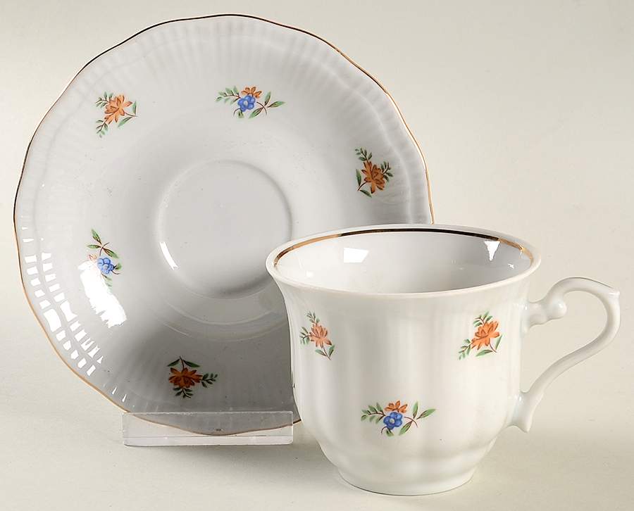 WLB110 Flat Cup & Saucer Set by Walbrzych-1