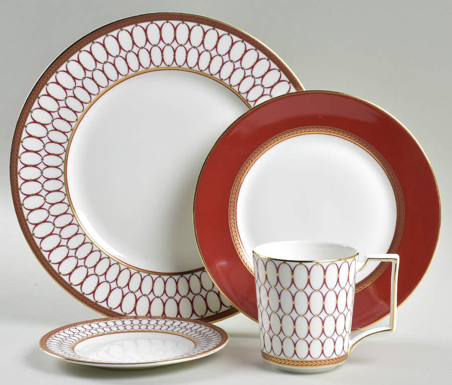 Renaissance Red 4 Piece Place Setting by Wedgwood-1