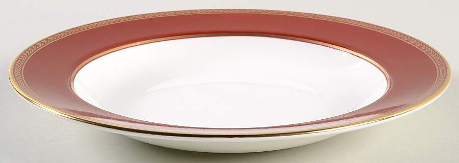 Renaissance Red Large Rim Soup Bowl by Wedgwood-1