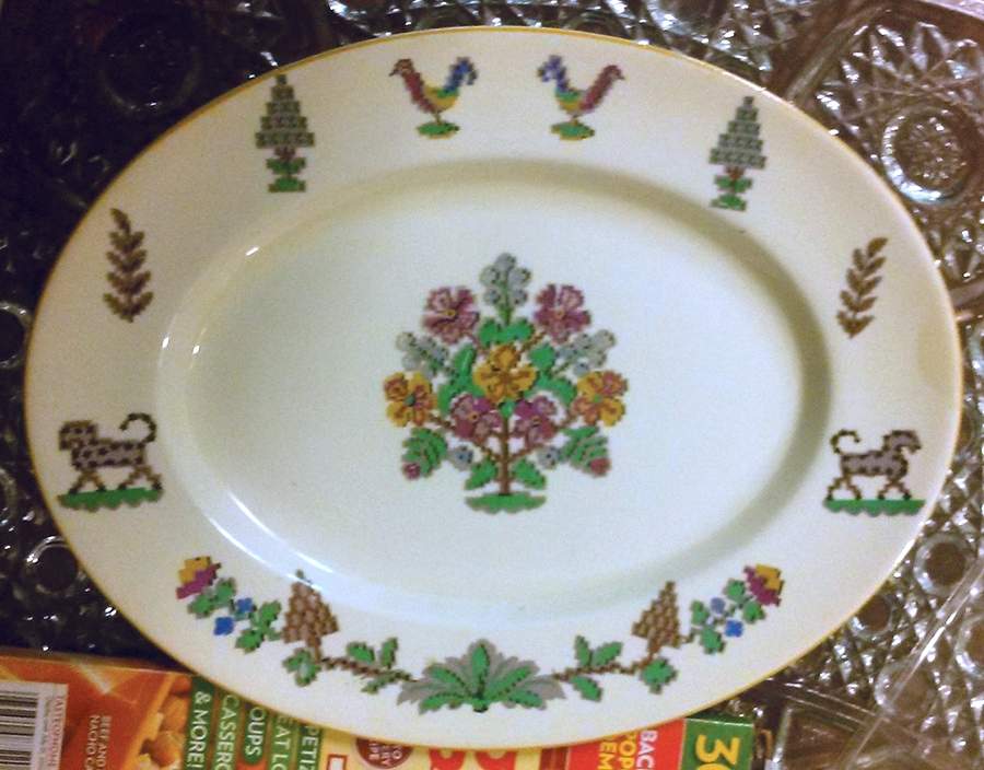 WOO225 12" Oval Serving Platter by Wood & Sons-1