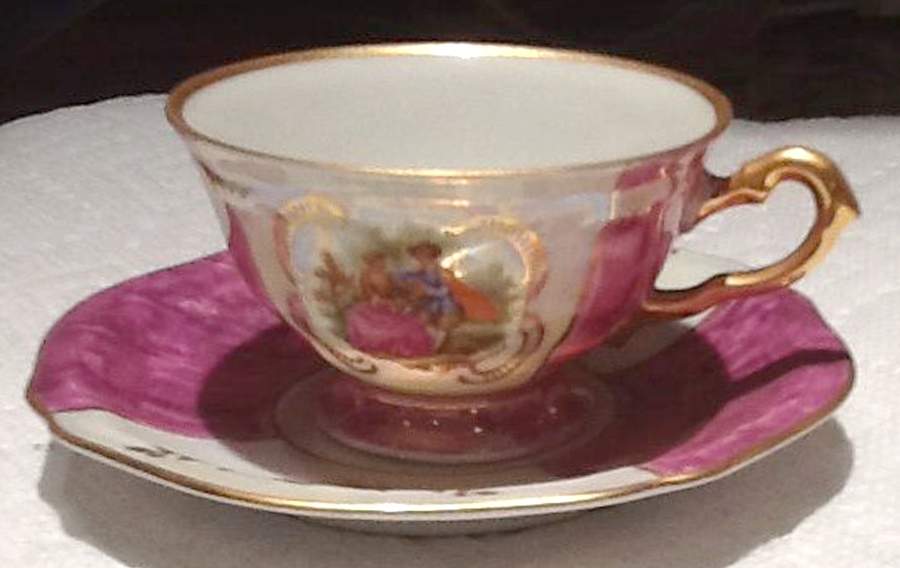 WIG1316 Footed Cup & Saucer Set by Winterling - Bavaria-1