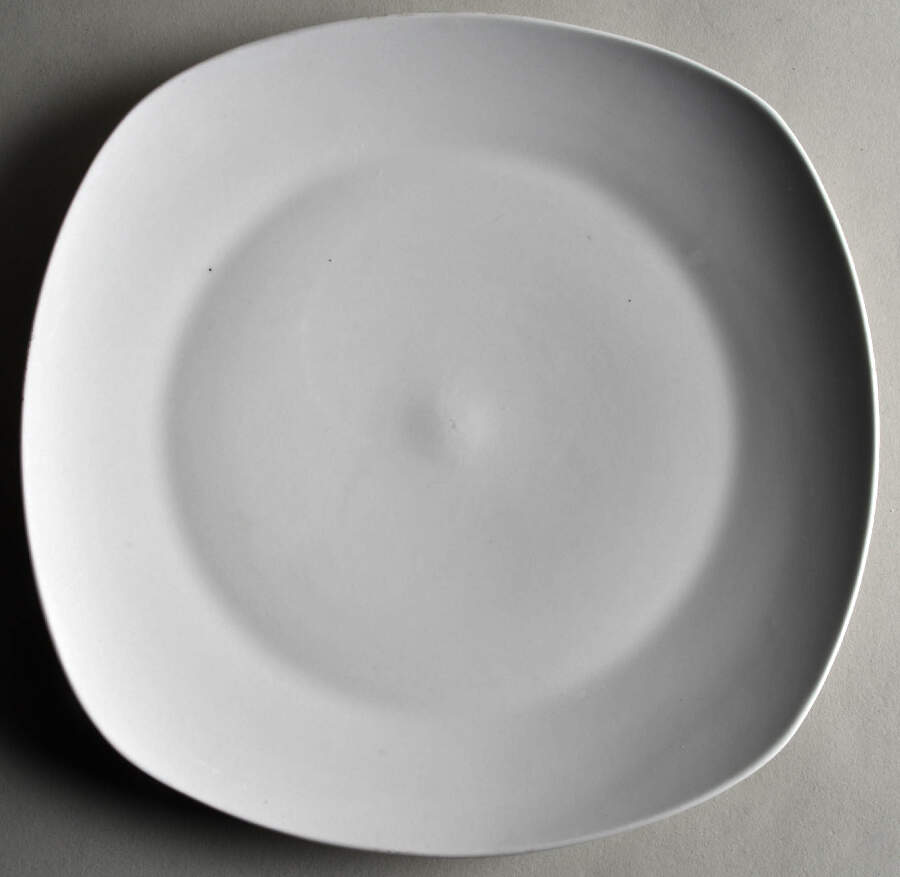 Geometry Square Dinner Plate by Waverly-1